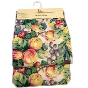 Audrey 72" Table Runner With Fruit Pattern Design